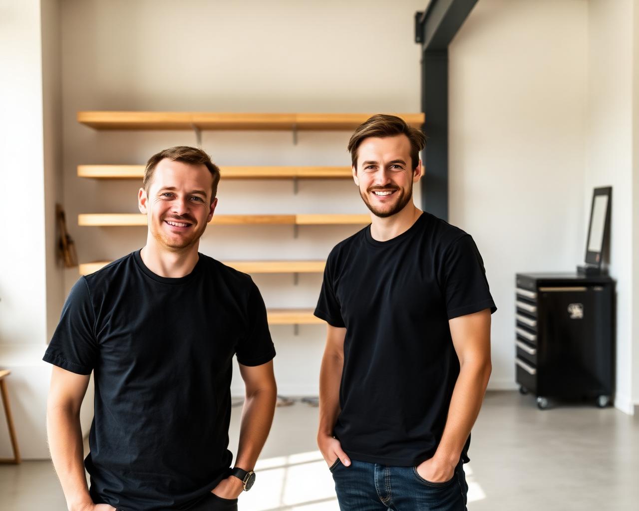 Rik en Rogier in de WandLab werkplaats