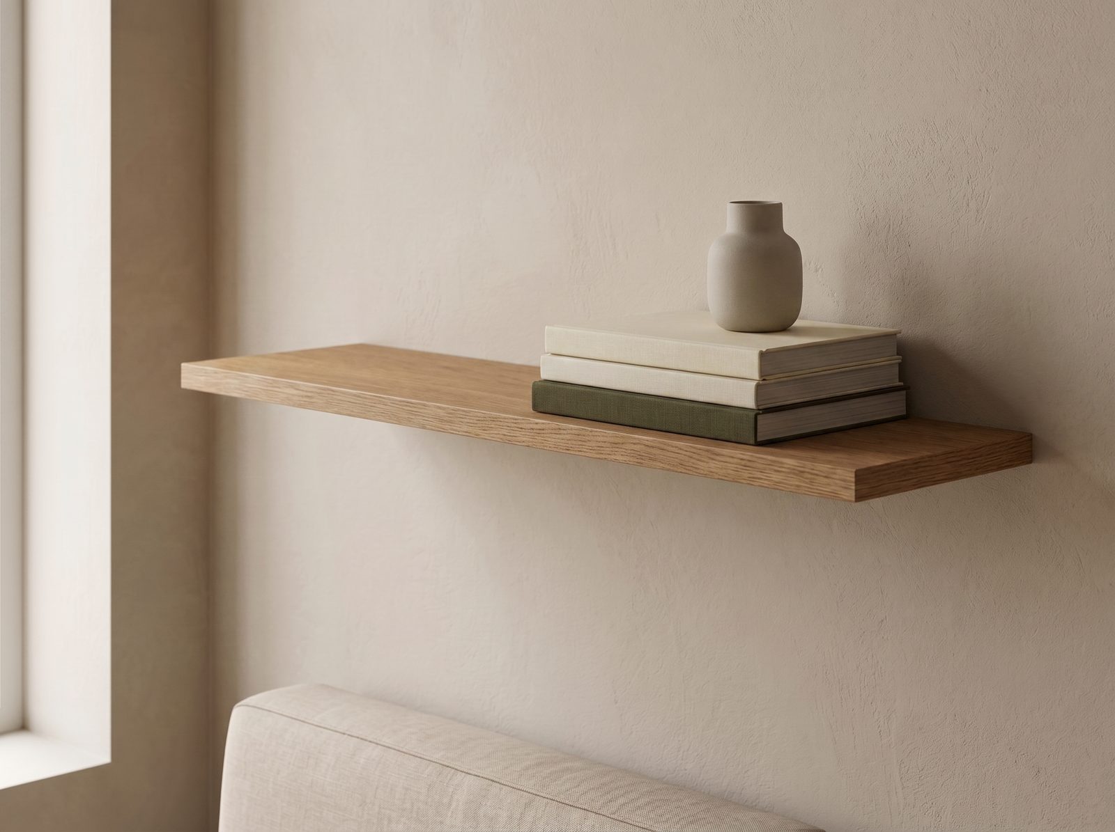 Wandplank in Bourbon Oak — 120 × 30 cm, 18 mm