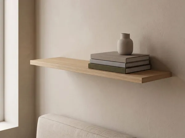 Wandplank in Dune Oak — 120 × 30 cm, 18 mm