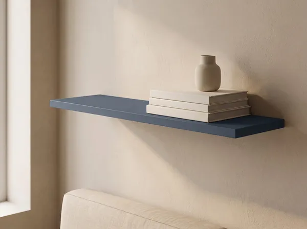 Wandplank in Glacier Blue — 120 × 30 cm, 18 mm