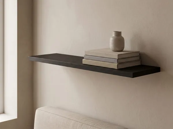 Wandplank in Midnight Oak — 120 × 30 cm, 18 mm