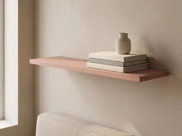 Wandplank in Peach Blush — 120 × 30 cm, 18 mm