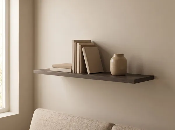 Wandplank in Smoked Oak — 120 × 30 cm, 18 mm